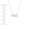 Infinity Adj. Necklace with 1/15tcw Diamond