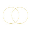 75mm Endless Wire Hoop Earrings