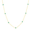 Teal Enamel Mini Star Necklace
