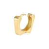 12.30mm Square Huggie Earrings