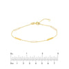 White Enamel Alternating Bar Bracelet