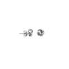 Sterling Silver 4 Loop Love Knot Post Earrings