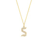 Diamond Gothic 'S' Necklace