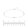 Dolphin Trio Adjustable Anklet