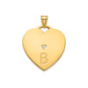 14 KY Polished 1 Letter Charm with Diamond