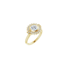 14K Yellow 6.5 mm Round Engagement Ring Mounting