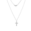 Curved Cross Adjustable Necklace