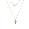 Curved Cross Adjustable Necklace