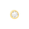 CZ Bezel Stud Earrings