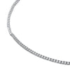 4-5/8tcw Diamond Halfway Tennis Necklace