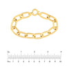 Flat Polished Oval Link Bracelet