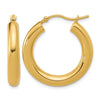14K Polished Lightweight Hoop Earrings