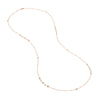 Saturn Chain Bezel Long Necklace