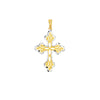 Two-Tone Filigree Cross Pendant