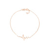 Heartbeat on Chain Adjustable Bracelet