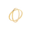 Sterling Silver Polished X Ring