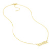 7mm Gothic Nameplate Necklace