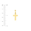 3D Cross Pendant with Design Back