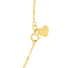 Puffed Crown &amp; Heart Drop Baby Necklace