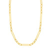 3+1 Hollow Paper Clip Chain with Lobster Lock