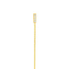 Front to Back CZ Bar Chain Drop Earrings