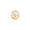 1/4tcw Round Diamond Martini Bezel Stud Earrings