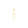 Polished Cross Pendant with Rounded Edges