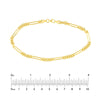 5+1 Round Paper Clip Chain with Pear Lock