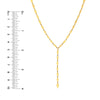 Mirror Diamond Shape Link Lariat Necklace