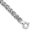 Sterling Silver RH-plated Fancy Link Bracelet