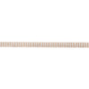 Plated Sterling Silver Triple CZ Row Bracelet