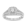 14K WG 0.34CT Diamond Bridal Ring