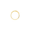 Plated Sterling Silver CZ Infinity Ring