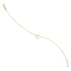 Sideways Wishbone Adjustable Bracelet