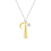 Sterling Silver Thankful Paper Clip Chain Charm Necklace