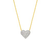 Diamond Pavé Heart Necklace (1tcw)