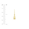 Bombe Teardrop Earrings on Fish Hooks
