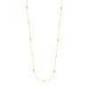 Sterling Silver Diamond-Cut Bead Station Long Necklace