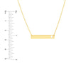 Mini Bar Necklace with Cutout Cross