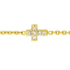Mini Diamond Cross Bolo Bracelet