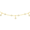 CZ Bezel Station and Drop Adjustable Choker