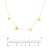 7mm Block Letter Stations Personal Necklace