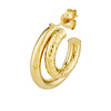 20mm D/C Small Twist Double Open Hoop Earrings