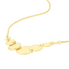 Graduated Disc Station Adjustable Necklace