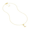 Diamond Gothic 'L' Necklace