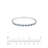 Sapphire &amp; Diamond Flex Tennis Bracelet (1-3/4tcw)