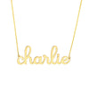 7mm Doodle Nameplate Necklace