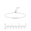 Graduated 1/10tcw Diamond Bezel Bolo Bracelet