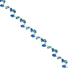 Teal Sapphire and Blue Blossom Bracelet