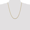 14K 2.75mm Diamond-Cut Rope Chain